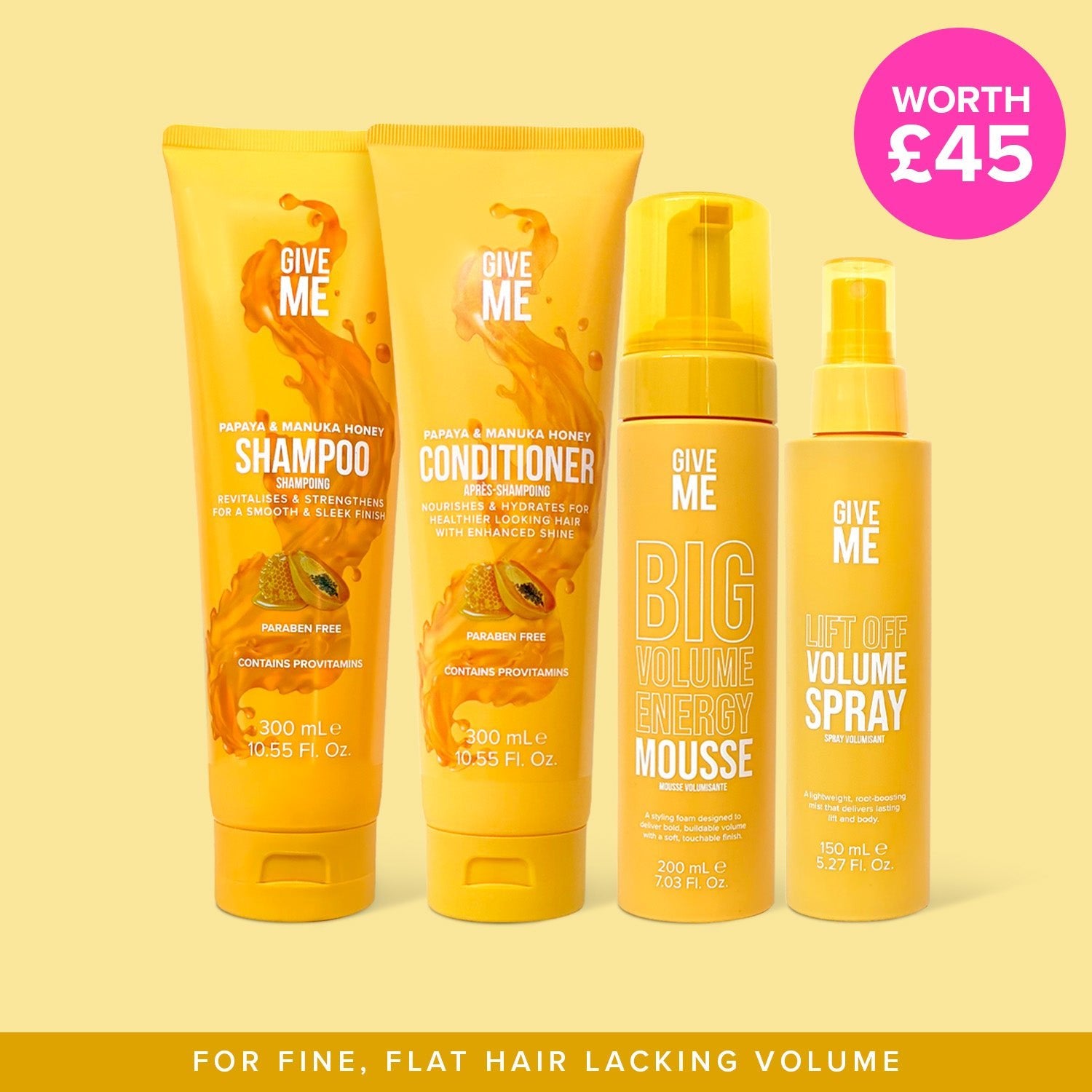 The Big Volume Haircare Set | Give Me Cosmetics