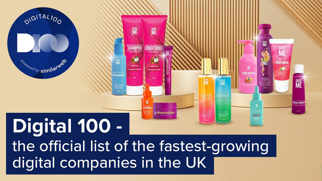 Beauty Brand Ranks Top 20 in Fastest growing Success of 2023! - Give Me Cosmetics