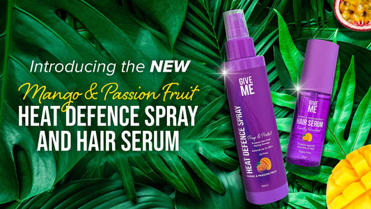 Introducing NEW Mango & Passion Fruit Heat Defence Spray And Hair Serum - Give Me Cosmetics