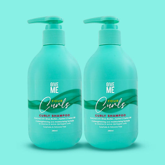 2x Four Curls Moisturising Shea Butter Shampoo - Give Me Cosmetics