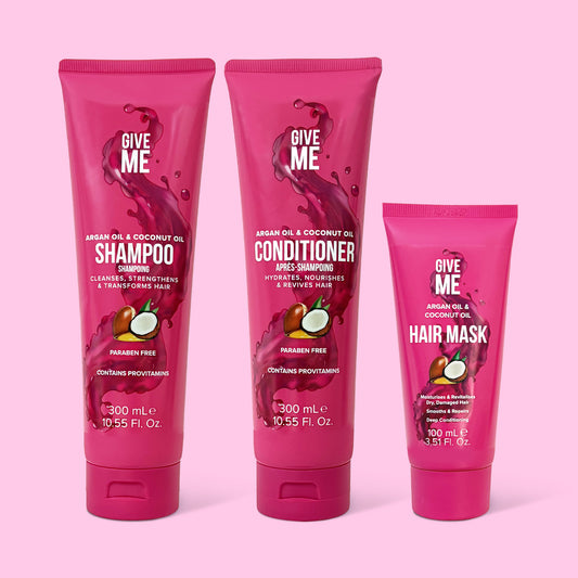 The Haircare Bundle - Argan Oil & Coconut Oil (Worth £25.97)