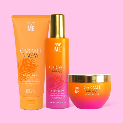 Caramel Vacay Body Trio Set - Give Me Cosmetics