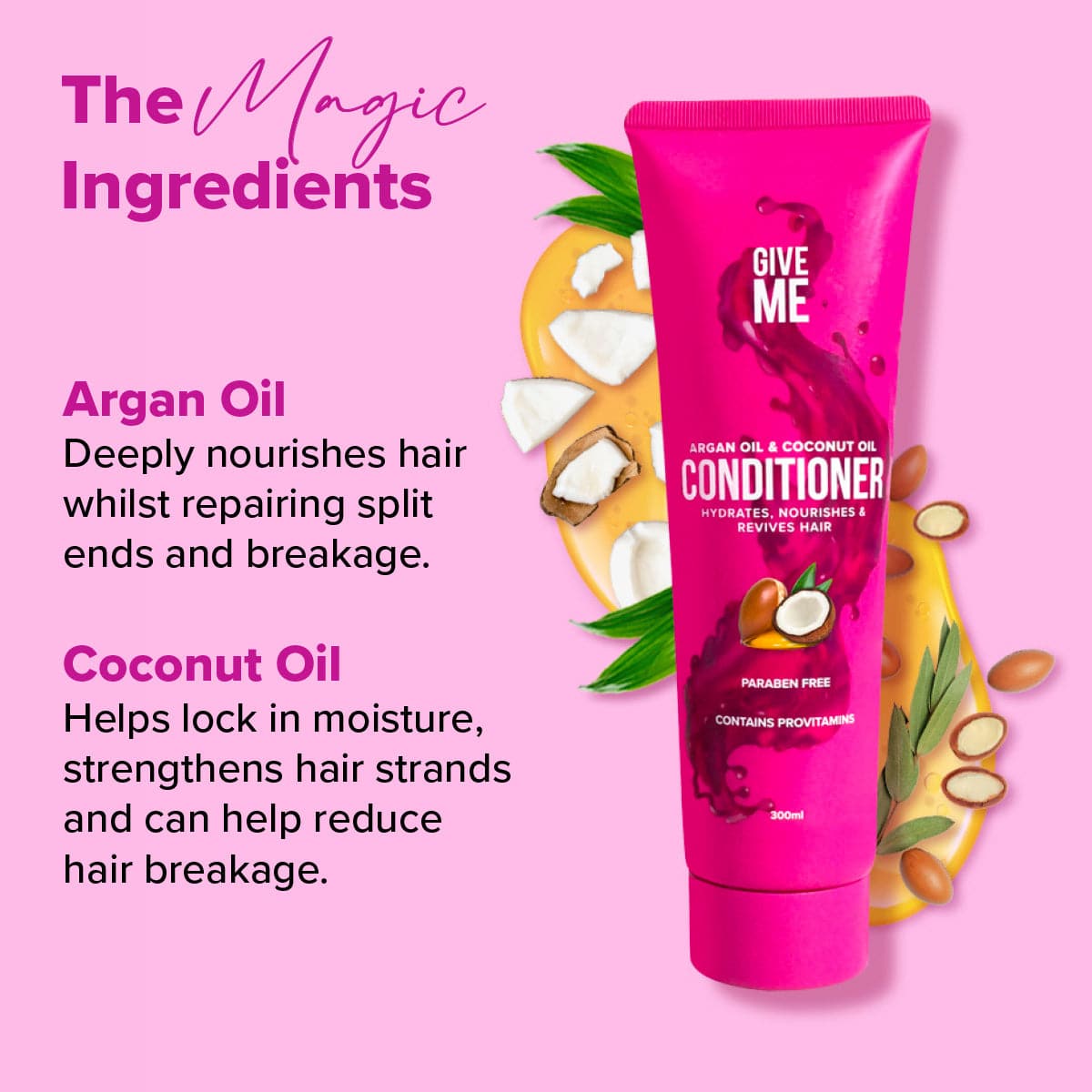 Conditioner - Argan Oil & Coconut Oil - Give Me Cosmetics