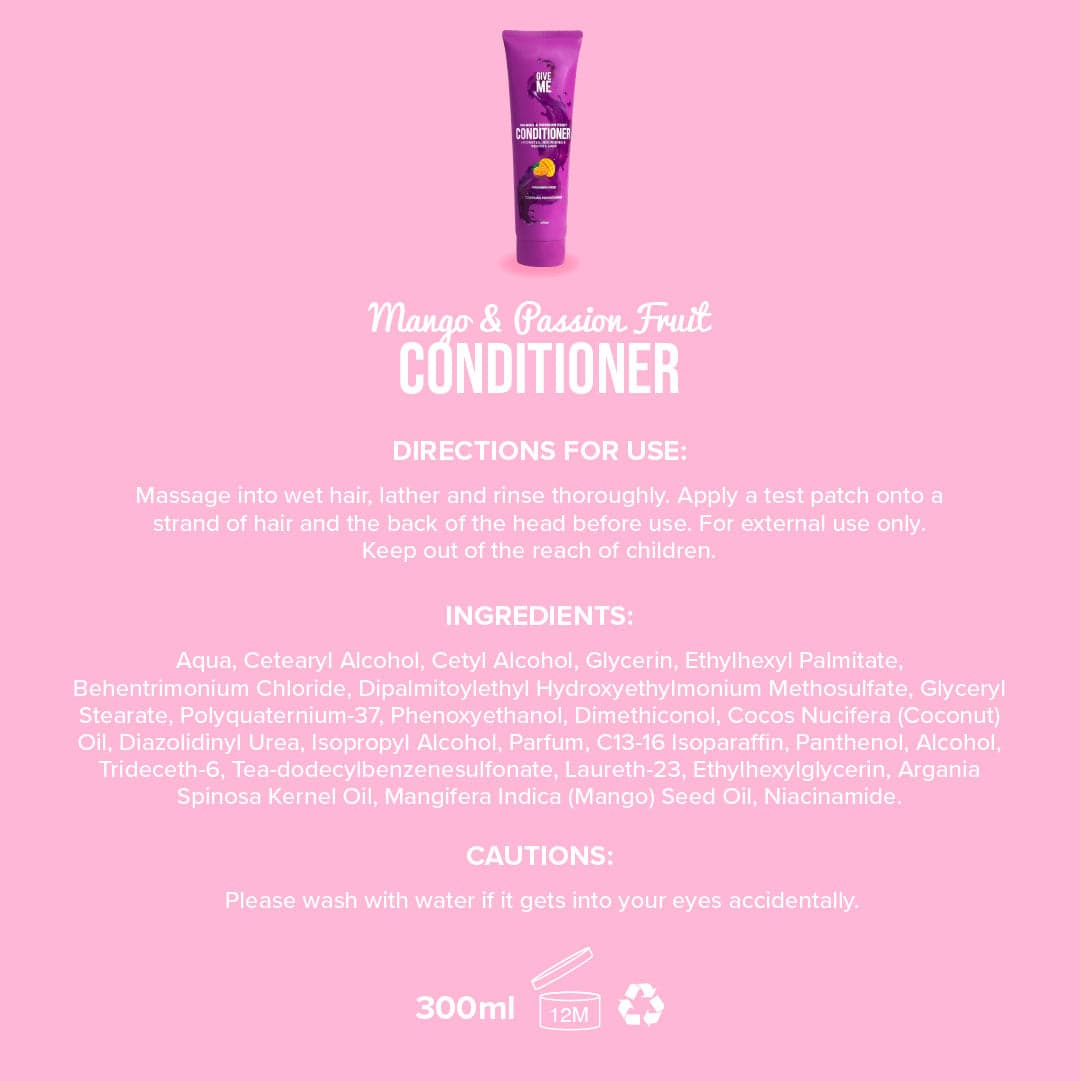 Conditioner - Mango & Passion Fruit - Give Me Cosmetics