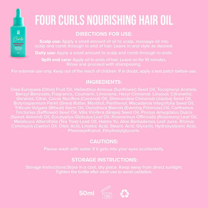 Four Curls Nourishing Hair Oil - Give Me Cosmetics