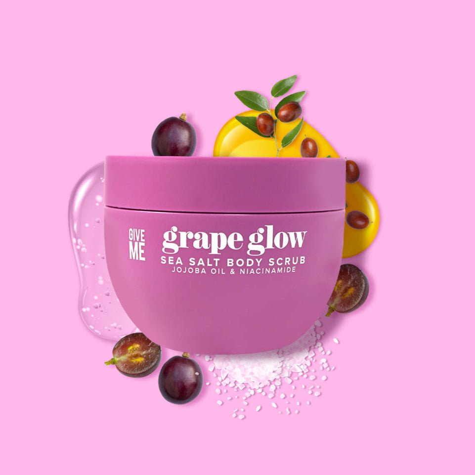 Grape Glow Sea Salt Body Scrub - Give Me Cosmetics