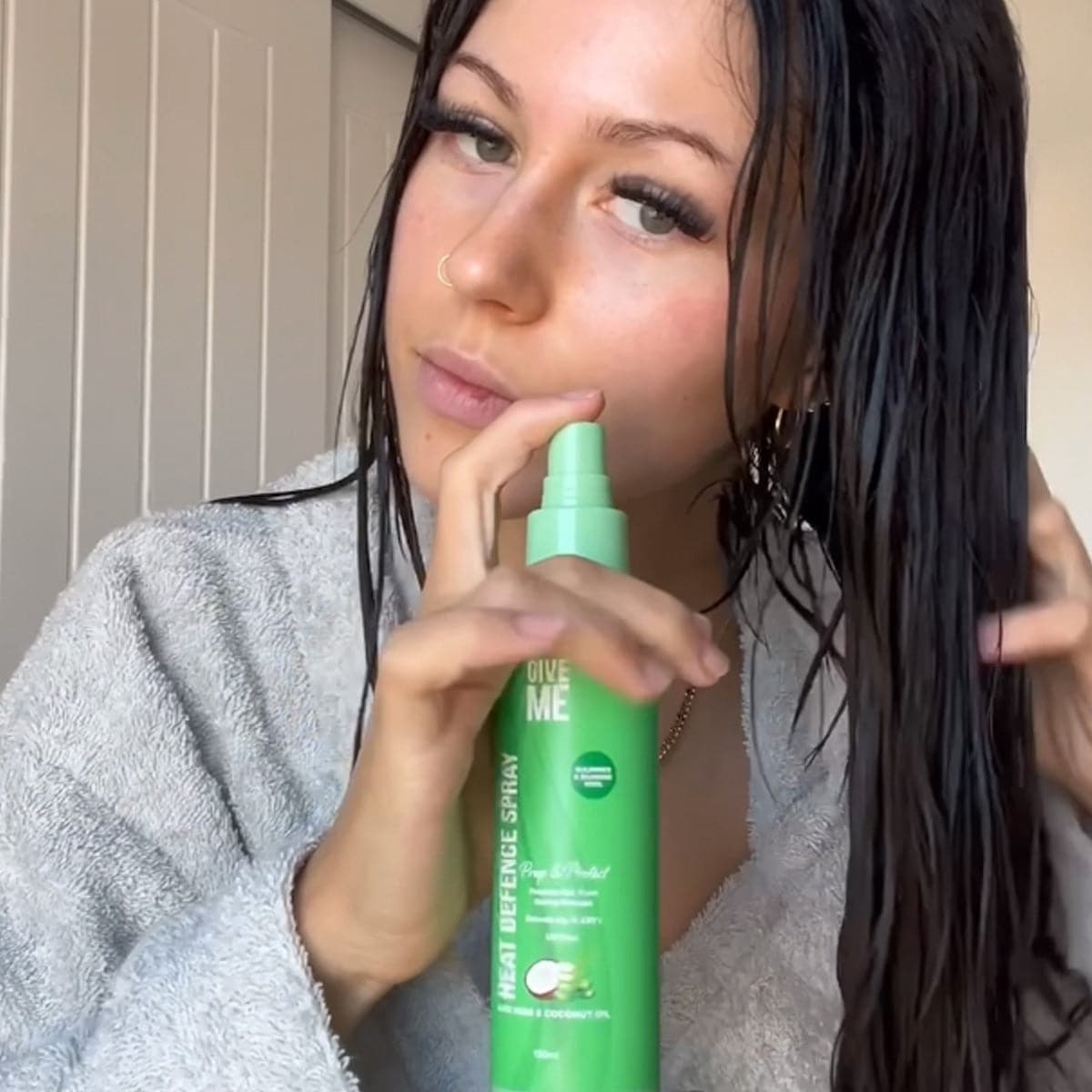Heat Defence Spray - Aloe Vera & Coconut Oil - Give Me Cosmetics