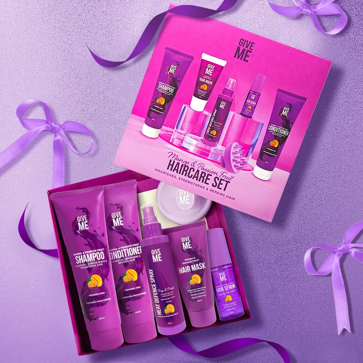 Mango & Passion Fruit Full Haircare Set (Worth £55.94) - Give Me Cosmetics