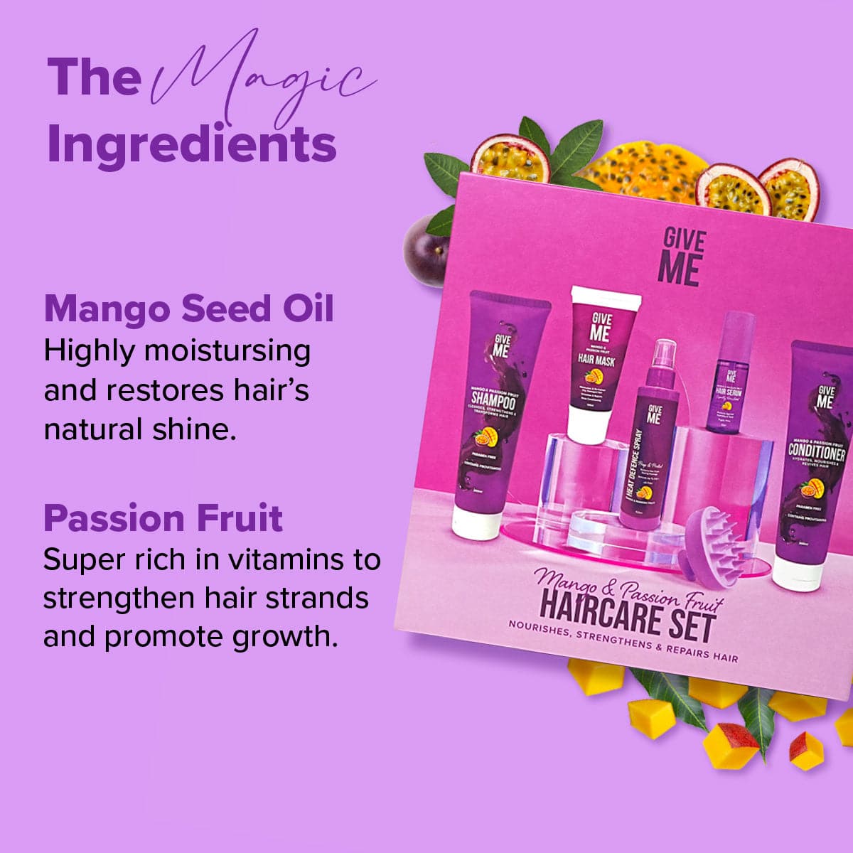 Mango & Passion Fruit Full Haircare Set - Give Me Cosmetics