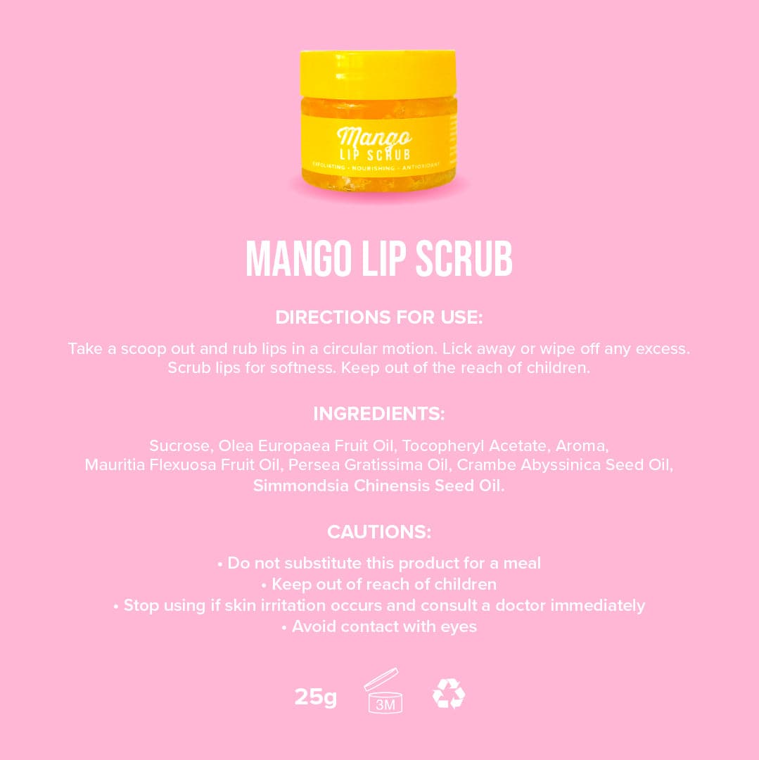 Mango Sugar Lip Scrub - Give Me Cosmetics