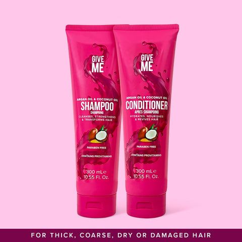 Nourishing Shampoo &amp Conditioner Bundle Argan Oil &amp Coconut Oil