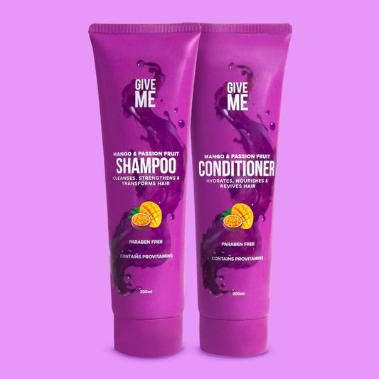 Nourishing Shampoo & Conditioner Bundle - Mango & Passion Fruit - Give Me Cosmetics