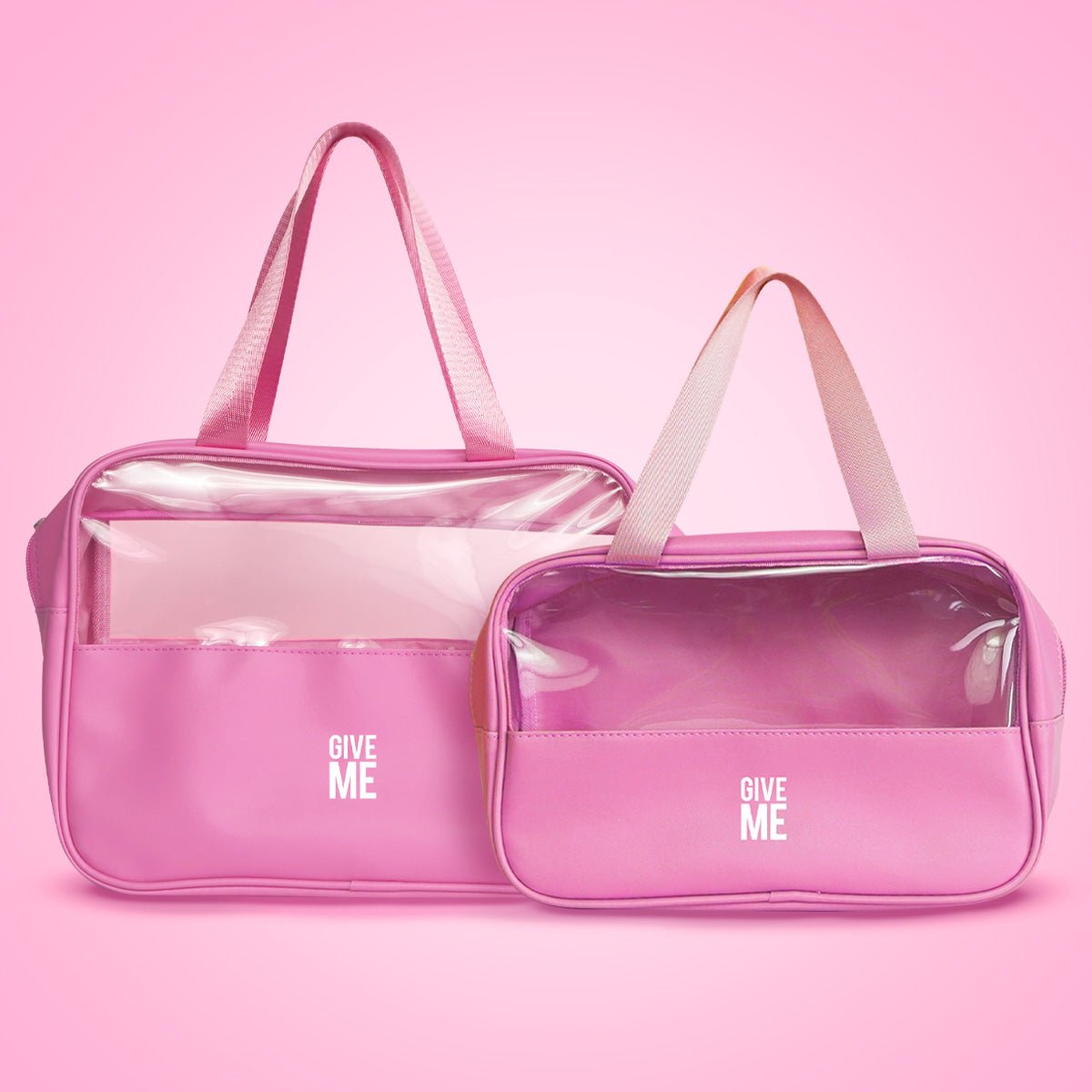 Pink Cosmetic & Toiletry Travel Bags - Give Me Cosmetics