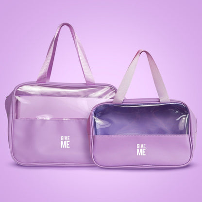 Purple Cosmetic & Toiletry Travel Bag - Give Me Cosmetics