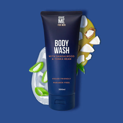 Sandalwood & Tonka Bean - Body Wash For Men - Give Me Cosmetics