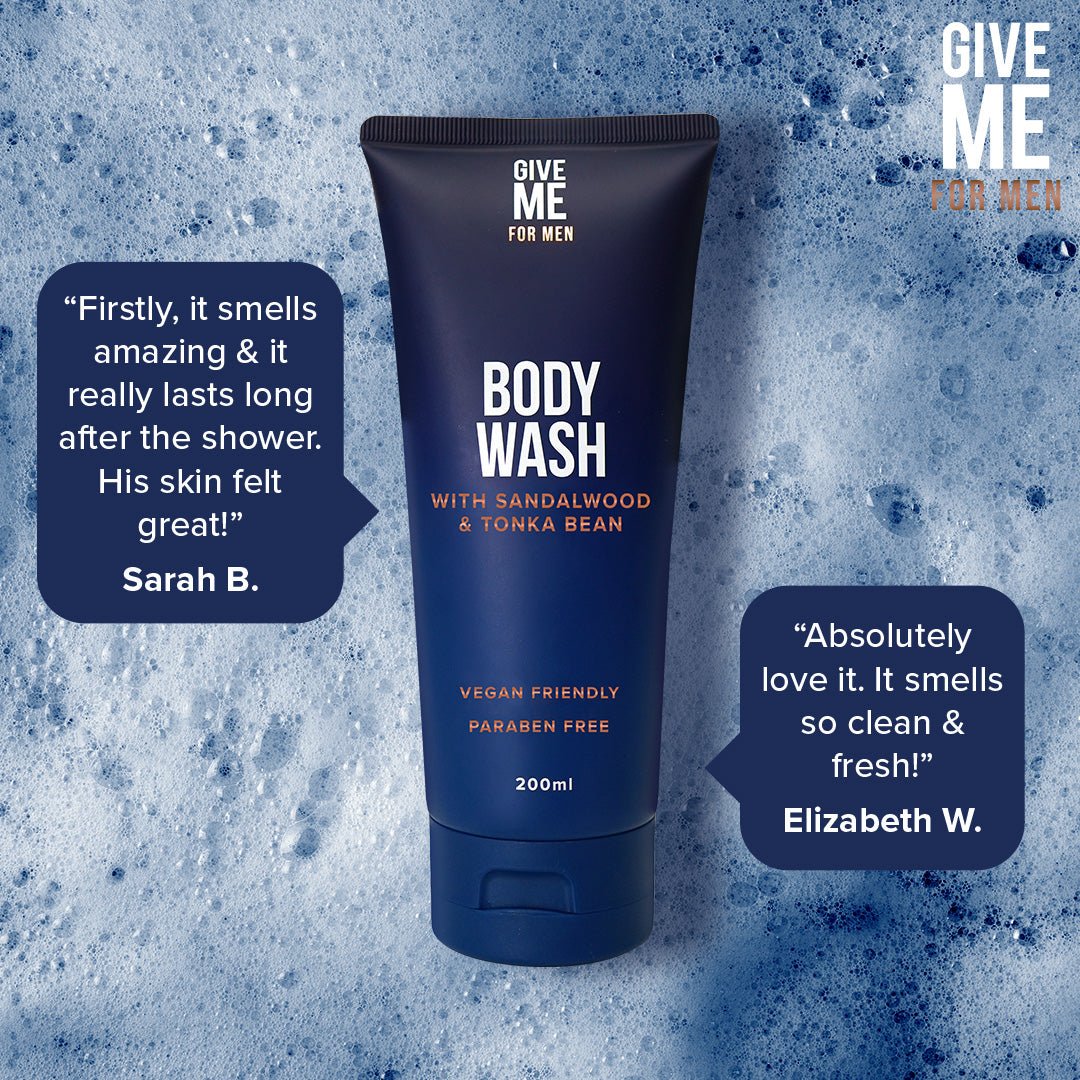 Sandalwood & Tonka Bean - Body Wash For Men - Give Me Cosmetics
