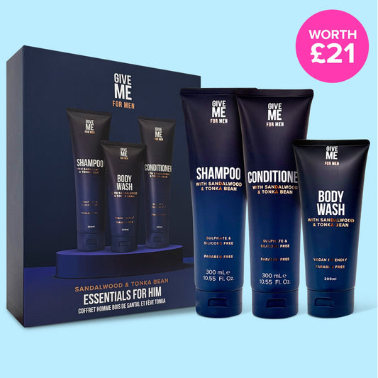 Sandalwood & Tonka Bean Essentials For Him - Give Me Cosmetics