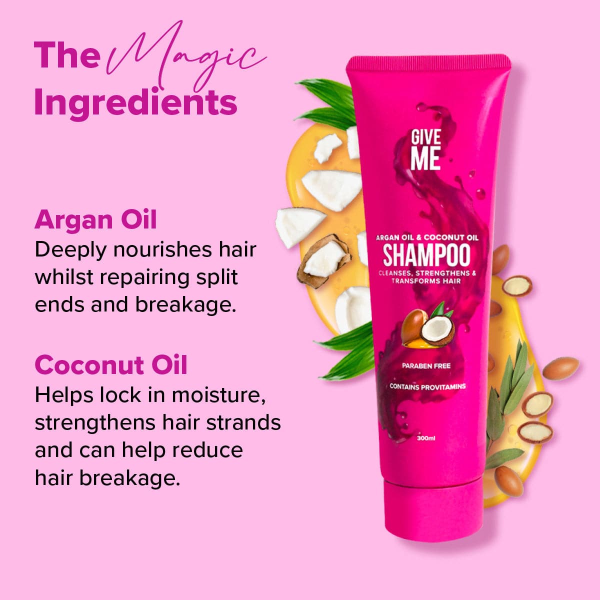 Shampoo - Argan Oil & Coconut Oil - Give Me Cosmetics