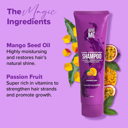 Shampoo - Mango & Passion Fruit - Give Me Cosmetics