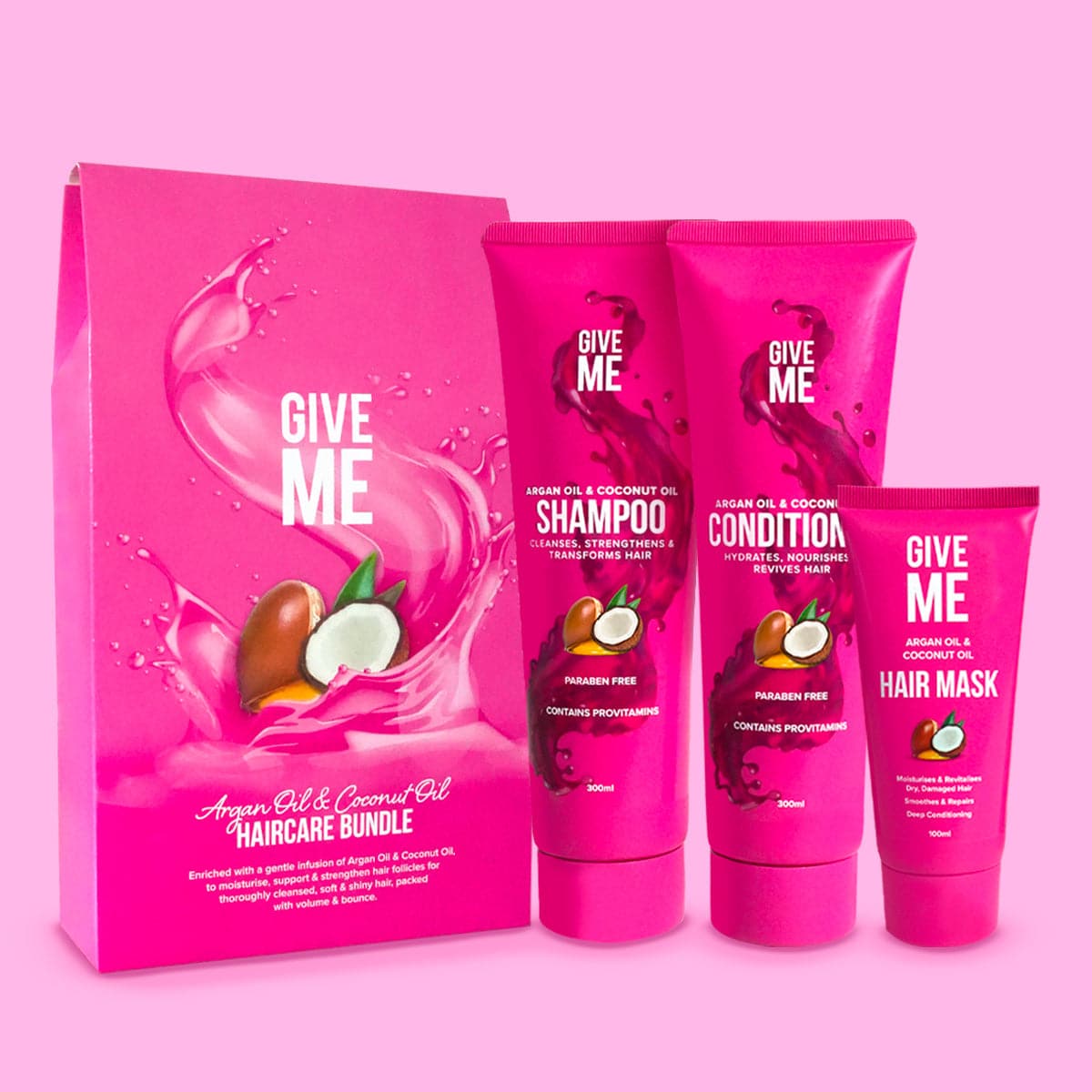 The Haircare Bundle - Argan Oil & Coconut Oil - Give Me Cosmetics