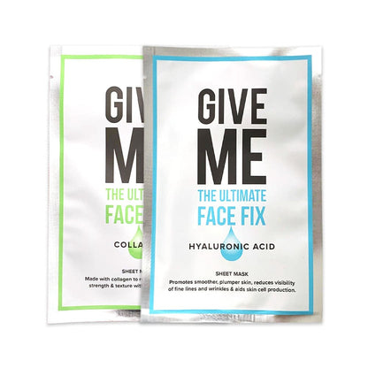 Twin Pack - Hyaluronic Acid & Collagen Sheet Masks - Give Me Cosmetics