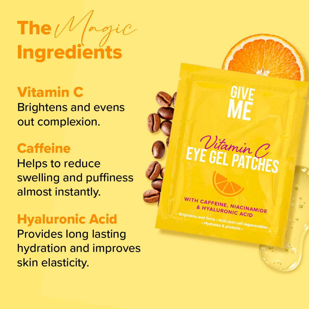 Vitamin C Eye Gel Patches - Give Me Cosmetics