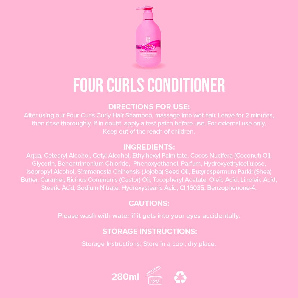 2x Four Curls Moisturising Shea Butter Conditioner